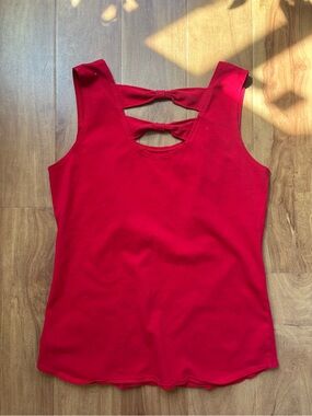 Mossimo Supply Co. Red Bow-Back Tank
